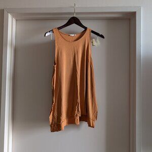 Mustard yellow long tank top by Lush size small
